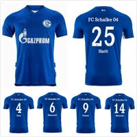 Wholesale 21 Schalke Soccer Jerseys Huntelaar Bentaleb Kutucu Raman Hoppe Harit Uth Skrzybski jersey Men Football Shirt uniforms