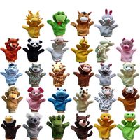 Wholesale 12Pcs Funny Hand Puppets For Kids Plush Hand Puppets For Sale Chinese Zodiac Style Cartoon Hand Puppets Large Size V2