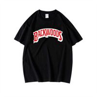 Wholesale BACKWOODS T Shirts Brand New Men Short Sleeve Cotton T Shirt Fashion Street Hip Hop Rock Streetwear Men Swag Tshirt X0804