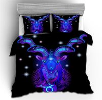 Wholesale 3D printing constellation theme bedding set soft and comfortable duvet cover and pillowcase adult children gift single double queen king full size piece set
