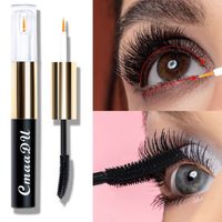 Wholesale CmaaDu Double Mascara Sexy in Waterproof Natural Thick Cruling Looks Lashes No Blooming Roller Lash Cosmetics Makeup