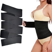 Wholesale Invisible Wrap Waist Trainer Tape Snatch Me Up Bandage Wrap Lumbar Waist Support Belt Adjustable Back Braces Tool