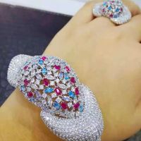 Wholesale Missvikki Luxury Disco Ball African Bangle Ring Set Fashion Jewelry Sets For Women Wedding Engagement Brincos Para As Mulheres Earrings Ne