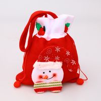 Wholesale Fast Christmas Apple Bag Merry Christmas Candy Gift Bags Decoration Home Red Printed Handbag Q2