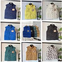 Wholesale Designer Coat Joint Style Down Jacket Winter Lightweight Vest Mens Womens Jackets Warm Multiple Colour Letter Printing Button Multi pocket Coats Colors Available