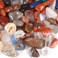 Wholesale g Mixed Tumbled Stones Quartz Crystals Bulk Natural Gemstones Rock Mineral Crystals Healing Reiki Garden Decoration R2