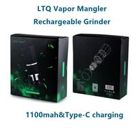 Wholesale LTQ Vapor Mangler Electric Grinder mAh Battery Rechargeable Tobacco Dry Herb Smasher Crusher Hand Muler with Rolling Machine Type C USB Charger Accessories