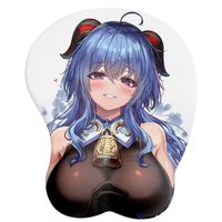 Wholesale Anime Sexy Girl D Boobs Gaming Mouse pads with Silicone Gel Wrist Rest