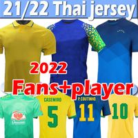 Wholesale 2022 brazils Richarlison G JESUS soccer jerseys camiseta COUTINHO FIRMINO Marquinhos Casemiro brasil jersey men kid football shirt training