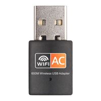 Wholesale 600Mbps Free Driver USB Wifi Adapter G Antenna Ethernet PC Lan Wi fi Dongle AC Wi fi Receiver