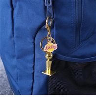 Wholesale Keychains Zinc Alloy Athlete Team Trophy Champion Warrior Bag Pendant Fan Souvenir Award Keychain