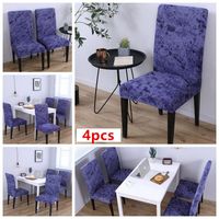 Wholesale Chair Covers Royal Sky Blue Red Black Gray Chairs Living Room Furniture Print Spandex Dining Seat Protector