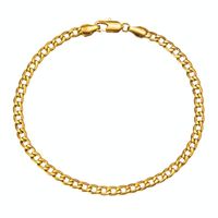 Wholesale Anklets mm Cuban Link Chain Gold Color White ColorAnklet Inches Ankle Bracelet For Women Men Waterproof