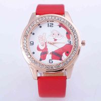 Wholesale watchPopular Santa Claus watch fashion belt quartz Christmas gift table