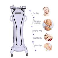 Wholesale 40khz cavitation slimming machine ultrasonic rf vacuum skin tightening fat loss cellulite removal radio frequency with DDS microcurrent brush