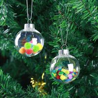 Wholesale Factory Outlet Wedding Bauble Ornaments Christmas Tree Decoration Glass Balls cm Clear mm Hanging Ball