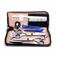 Wholesale Hair Scissors Set Inch Cutting Thinning Styling Tool Salon Hairdressing Shears Regular Flat Teeth Blade HRC Selling