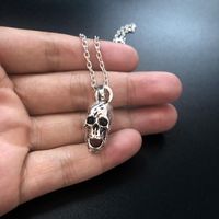 Wholesale Fashion Gothic Skull Skeleton Head Hip Hop Hollow Handmade Charms Pendant Necklace Jewelry For Women Men Necklaces