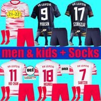 Wholesale adult child RBL Leipziges home Soccer Jersey SZOBOSZLAI HEE CHAN KONATE SABITZER KLUIVERT POULSEN HALSTENBERG football Shirts Uniform men kids kit