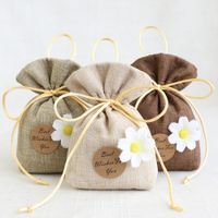 Wholesale Sachet bag drawstring empty candy herbal tea package small gift bag lavender aromatherapy flower cute bedroom deodorant GWE10233