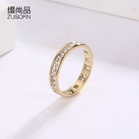 Wholesale the Cluster Roman Numeral of Fashion Accessories Failedcluster and Creative Couplecluster Diamond Inlaid Titanium Steel Ring TRIL