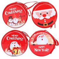 Wholesale Gift Wrap Christmas Candy Storage Box Kids Boxes With Zipper And Hanging Loops For Headphone Coin Bag