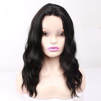 Wholesale Synthetic Wigs Short Wavy Wig Medium Curly Black Bob For Women Cosplay Heat Resistant Daily Life Hair