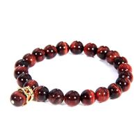 Wholesale 8mm Big Natural Stone Beads Bracelet Wine Red Charm Healing Women s Yoga Concise Ornaments Beaded Strands