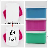 Wholesale Sublimation Bento Box Lunch Box for Adults Kids Portable Snacks Storage Camping Convenient Box BPA Free and Food Safe Material RRA11637