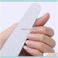 Wholesale Health Beauty Art Salon Files Drill Buffer Diamond Sanding Strong Stick Grey Emery Board Polish Nail File Tools Drop Delivery