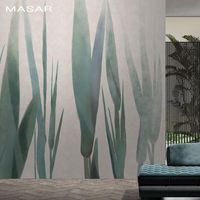 Wholesale Wallpapers MASAR Modern Minimalist Plant Elements Custom Murals Elegant Watercolor Background Wall Paper Haute Couture Wallpaper Growing