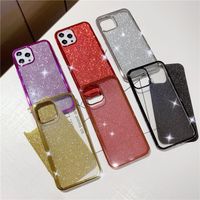 Wholesale Glitter Bling Sparkle Crystal Clear Cases for iPhone Pro Max XR XS SE with Shining Diamond Flexible TPU Phone Cover Case