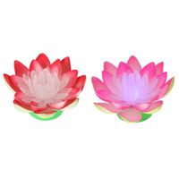 Wholesale Night Lights Buddhist LED Lotus Light Battery Operated Lamp Home Party Holiday Decor
