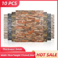 Wholesale Wallpapers D Brick Wall Stickers Furniture Living Room Kitchen Bedroom TV Backdrop Waterproof Anti Collision cm