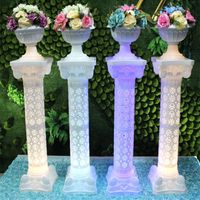 Wholesale Luxury Design Wedding Decoration Centerpieces LED Roman Column Road Cited Party Holiday Props Pillars