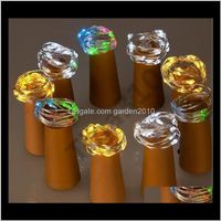 Wholesale Bar Tools M Color Lamp Cork Shaped Bottle Stopper Light Glass Wine Led Copper Wire String Lights For Xmas Party Wedding Halloween Rzceh