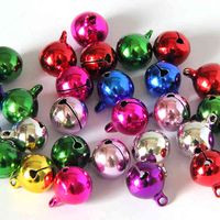 Wholesale 8sizes DIY accessories cute Christmas bell jewelry pendant pet bead accessories