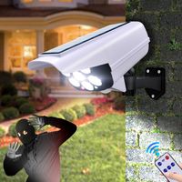Wholesale Solar Light Motion Sensor Security Dummy Camera Wireless Outdoor Flood Light IP65 Waterproof LED Lamp Mode for Home Garden