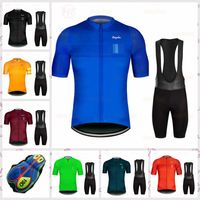 Discount rapha short sleeve RAPHA Team Cycling Short Sleeves Jersey Bib Shorts Sets Road Bike Clothing Ropa Ciclismo MTB Racing Bicycle Clothes H051101