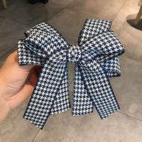 Wholesale Hair Accessories Women Girls Cute Plaid Oversized Bow Hairpins Sweet Clips Headband Barrettes Lovely Fashion