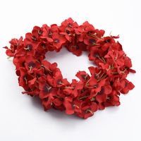 Wholesale Meters Silk Flower Wall Hydrangea Vine Wedding Bridal Accessories Clearance Christmas Home Decorations Artificial Flowers Decorative W