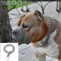 Wholesale Tisnium mm Dog Collar Chain Strong Pet Training Safety Rope Slide Adjustment Size Silver Color High Quality Stainless Steel Chains