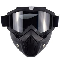 Wholesale Motorcycle Helmets Arrive Universal Detachable Modular Helmet Mask Goggles Racing Open Face Ski Cycling Glasses