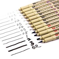 Wholesale Brush Drawing Marker Pen Pigment Micron Neelde Soft Fine Point