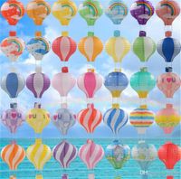Wholesale cm Rainbow Decoration Air Balloon Paper Lantern Bar decora Kids Birthday Party Wedding supplies