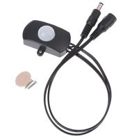 Wholesale Smart Home Control DC V V V A PIR Sensor Switch Mini Infrared IR Motion Detector Module For LED Strip Light White Black
