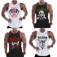 Wholesale Men s Vests pure cotton sleeveless shirt breathable wicking vest men s fitness sweat basketball bodybuilding