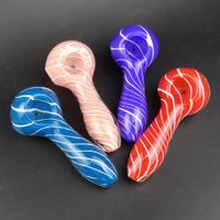 Wholesale High Quality Pyrex Glass Pipe Hand Pipes Colorful Tube Thick for Smoking Tobacco Dry Herb