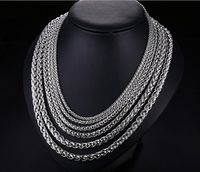 Wholesale 3 mm L Stainless Steel Chain Men Women Necklace Long cm Punk Statement Swag Jewelry Chains