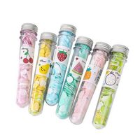 Wholesale Portable Petals Soap Piece Tube Flower For Travel Scented Disposable Paper Soap Mixed Color Essential Deodorant Accessories